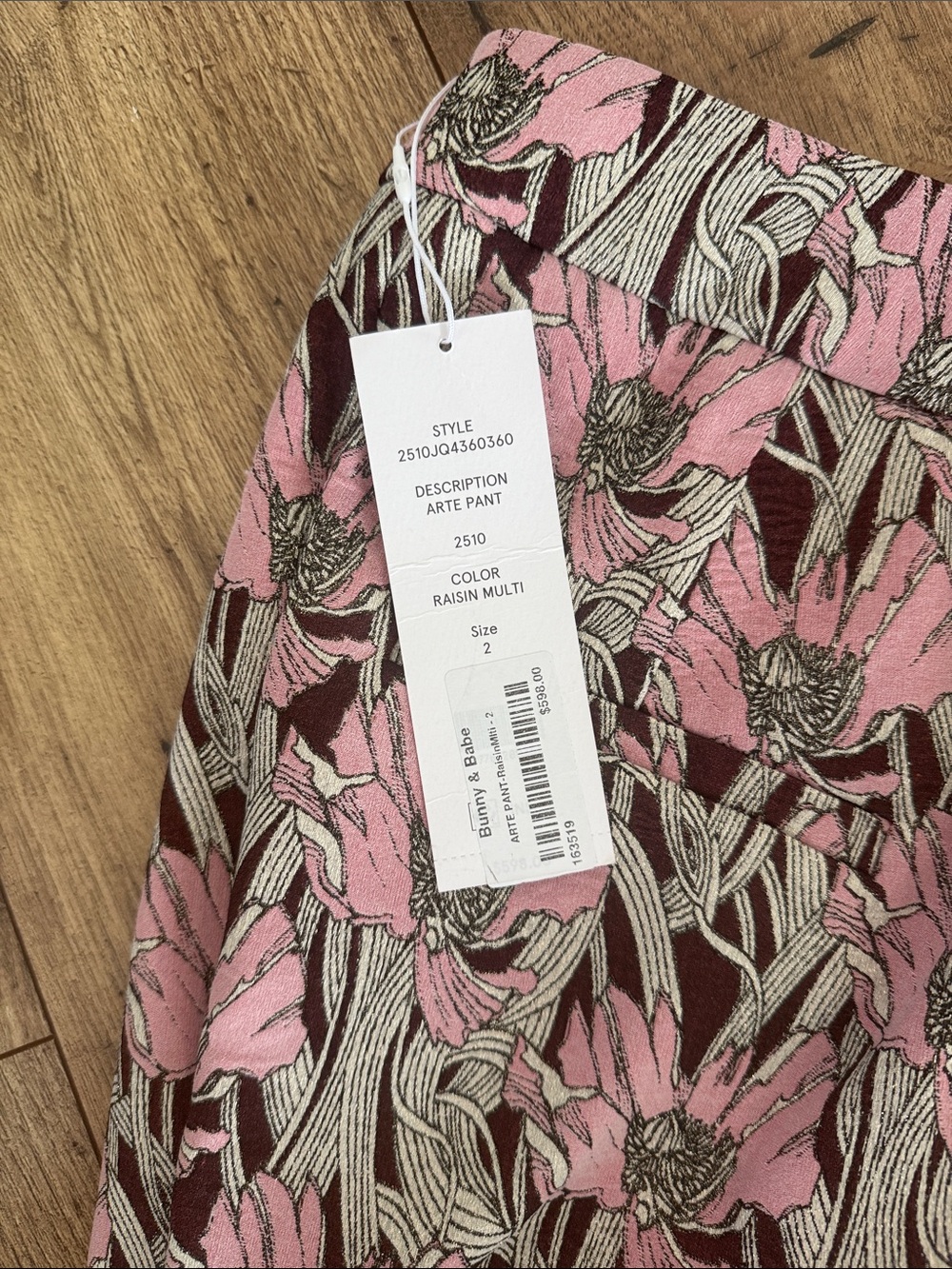Veronica Beard Arte Pant size 2. "raisin multi". NWT! - Picture 7 of 7